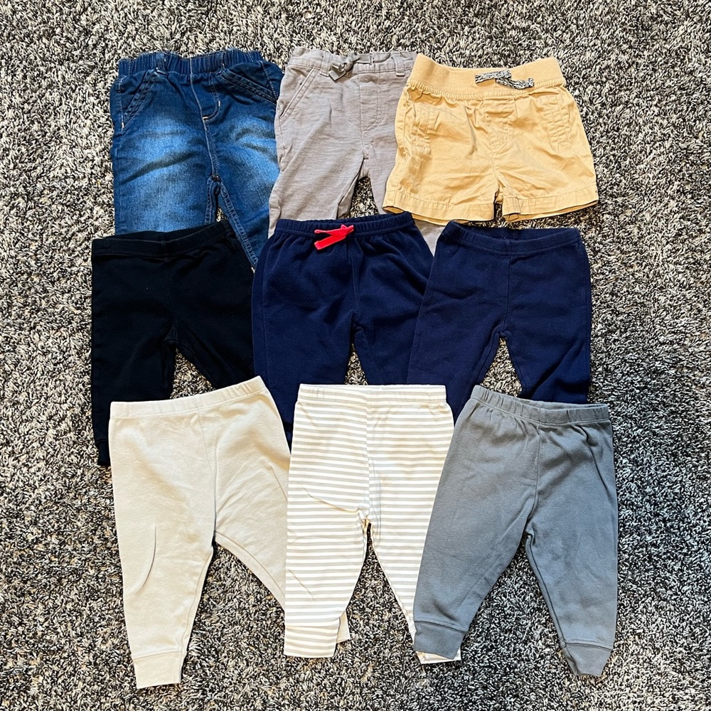 3-6 mo Baby Short and Pants Bundle